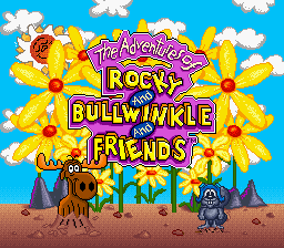 Adventures of Rocky and Bullwinkle and Friends, The (USA) Title Screen